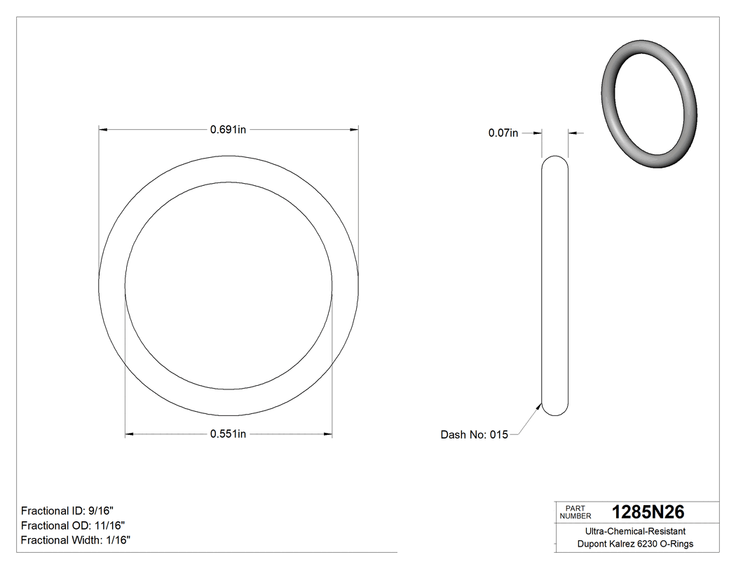 Technical drawing - 1285N26
